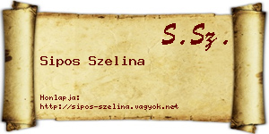 Sipos Szelina névjegykártya
